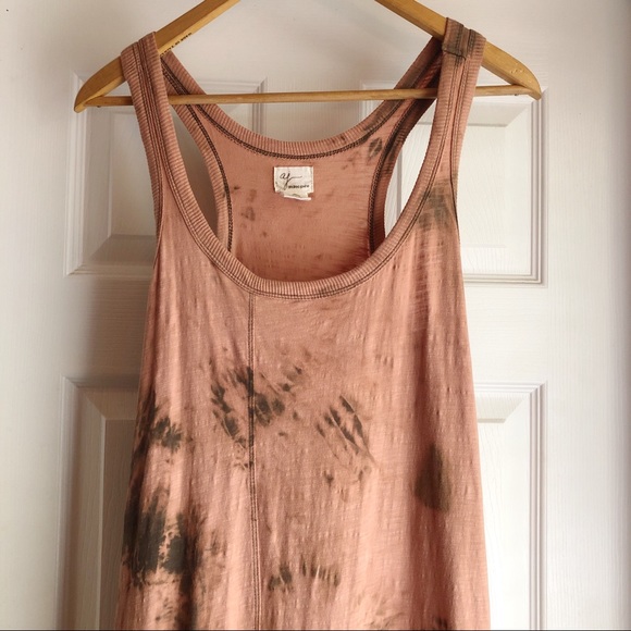 Andrea Jovine Tie Dye Dress - Tan Peach Festival - Picture 3 of 6